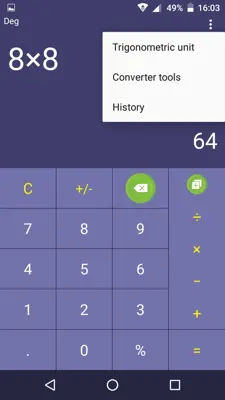 Calculator android App screenshot 1