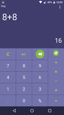 Calculator android App screenshot 2